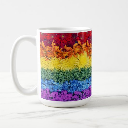 Collection de fleurs LGBTQ Pride Mug (Gauche)