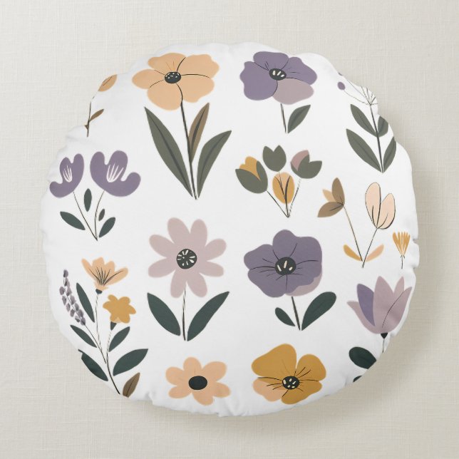 Collection de fleurs vectorielles Coussin de jet (Devant)