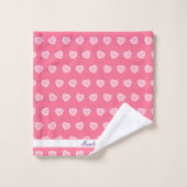 Collection de la Saint-Valentin rose moderne (Gant de toilette)