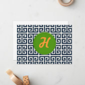 Collection de langue grecque - Carte pour notes (Devant/Arrière en situation)