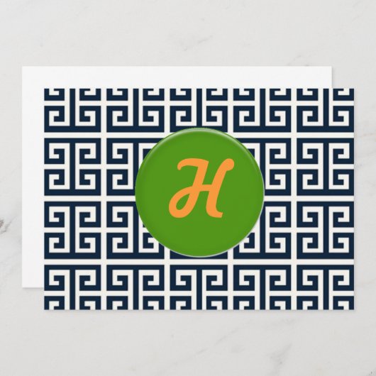 Collection de langue grecque - Carte pour notes (Devant / Derrière)