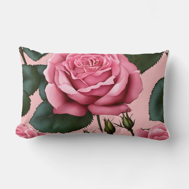 Collection de longs Coussins Pastel Bloom (Recto)