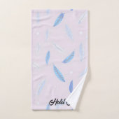 Collection de luxe de plumes bohèmes tendance (Serviette à main)