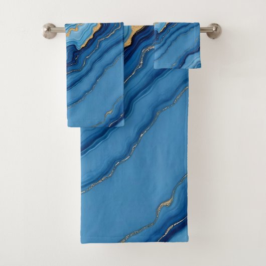 Collection de marbre bleu azur moderne (En situation)