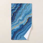 Collection de marbre bleu azur moderne (Serviette à main)