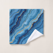 Collection de marbre bleu azur moderne (Gant de toilette)
