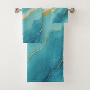 Collection de marbre bleu turquoise moderne