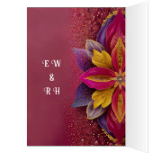 Collection de mariage Élégance Rose Florale (Intérieur (Gauche))