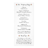 Collection de Mariages d'été de Bohême - Programme (Dos)