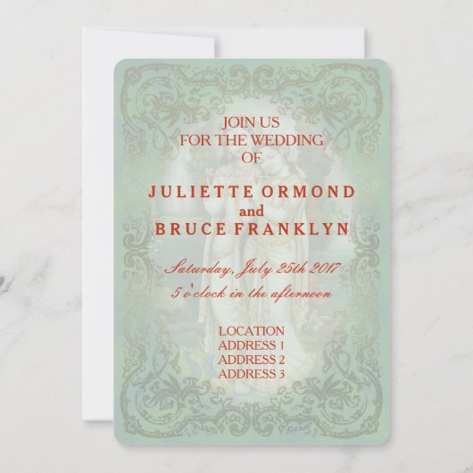 Collection de Mariages Radha Krishna - Carte d'inv