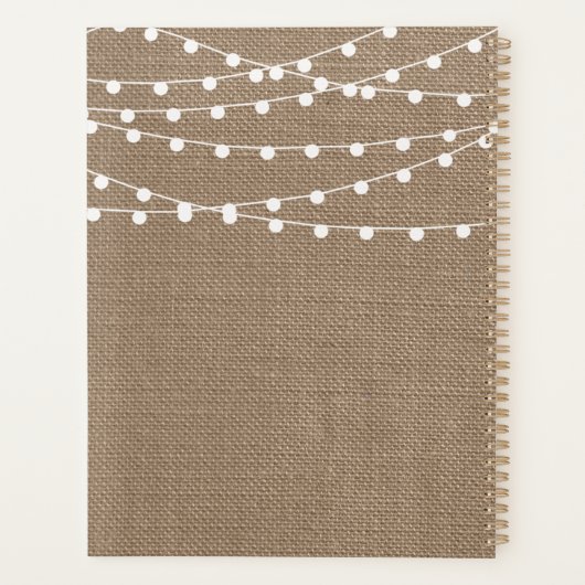 Collection de Mariages Rustic Burlap (Dos)