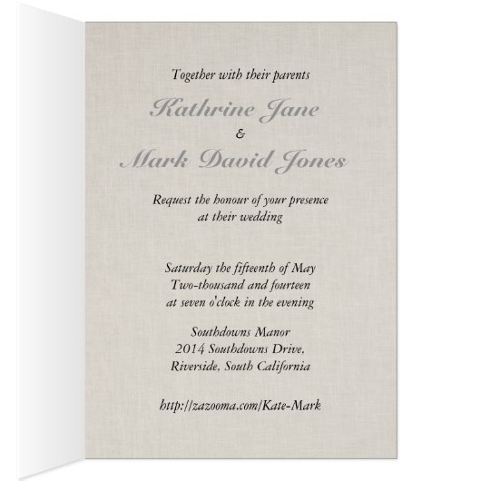 Collection de Mariages SmartElegance Grey (Intérieur (Droit))