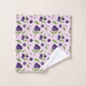 Collection de Motifs de paniers de fruits - bleuet (Gant de toilette)