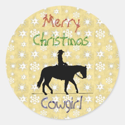 Collection de Noël Autocollants Cheval (Devant)