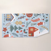 Collection de Noël d'éléments décoratifs d'hiver (Serviette de bain)