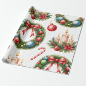 Collection de papier cadeau de Noël festif (Déroulé)
