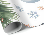Collection de papier cadeau de Noël festif (Coin rond)