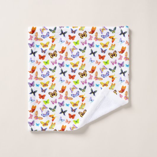 Collection de papillons décoratifs (Gant de toilette)