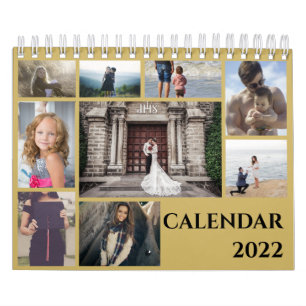 Collection de photos de famille moderne Calendrier