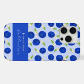 Collection de prunes botaniques bleues (Verso Horizontal)