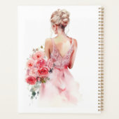 Collection de robes de mariée à l'aquarelle rose f (Dos)