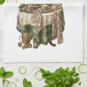 Collection de serviettes de cuisine de Noël Vintag (Plié)