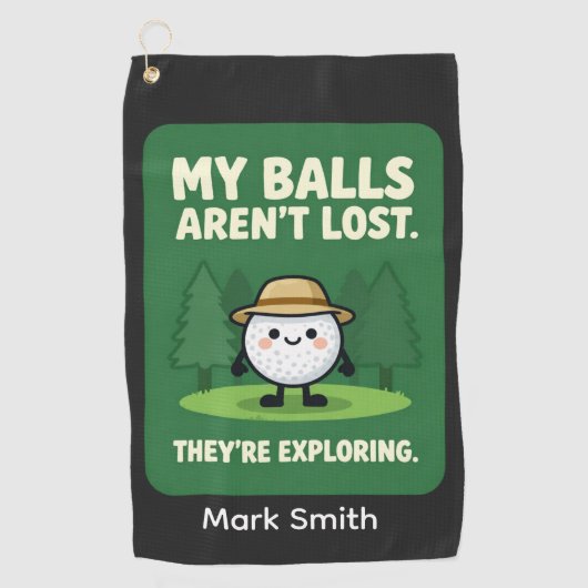 Collection de serviettes de golf amusantes pour le (Devant)