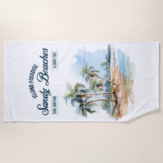 Collection de serviettes de plage de sable (Devant)