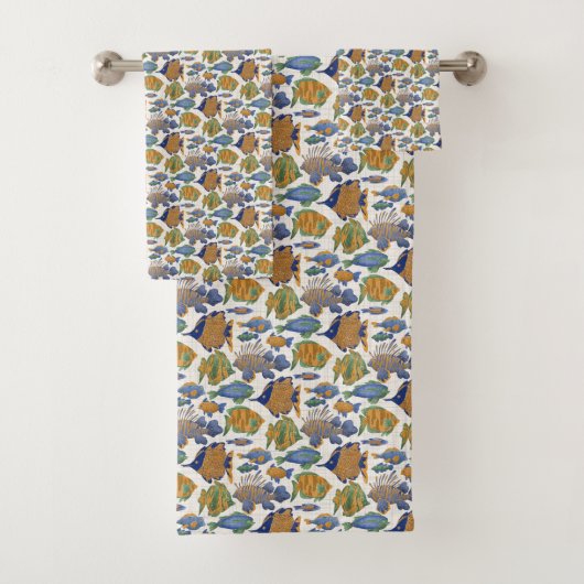 Collection de serviettes de vie marine (En situation)