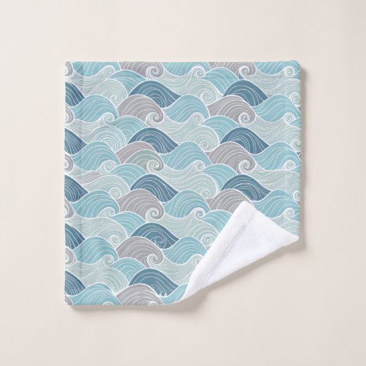Collection de serviettes Sea Breeze Blue Wave (Gant de toilette)