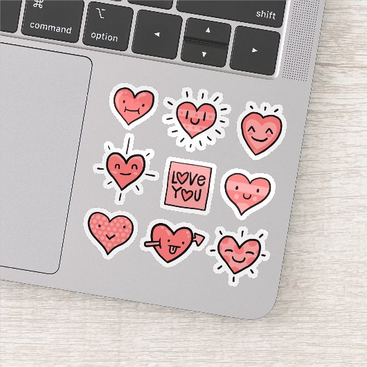 Collection De Stickers Coeur D'Amour (Détail)