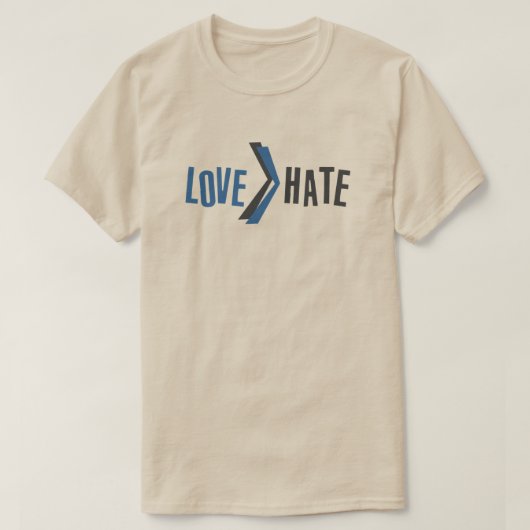 Collection de T-shirts Love Hate (Design devant)