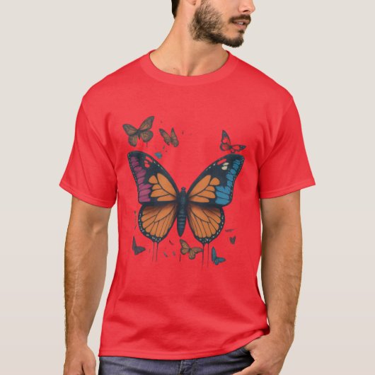Collection de T-shirts pour papillons vintages" (Devant)