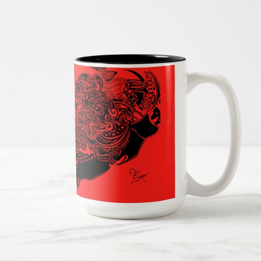 Collection de tasse de toile d'araignée (Droit)