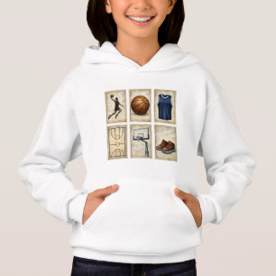 Collection de timbres de basket-ball vintage Sport
