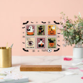Collection de timbres de chat Halloween vintage T- (Mariage)