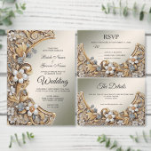 Decoratief Goud Wit Bloemen Favoriet Box Bedankdoosjes (Personaliseer de collectie van deze zelfstandige maker.)