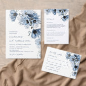 Étiquette Fleurs d'art fin transparent bleu  (Personnalisez la collection de ce créateur indépendant. )