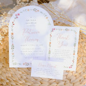Delicate Boho Wildflower Script Retouradres Etiket