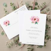 Elegant Wedding Invitation with Floral Design (Personnalisez la collection de ce créateur indépendant. Test)