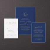 Delicate Gold en Navy Cookies voor heel Yinz Poster (Personaliseer de collectie van deze zelfstandige maker.)