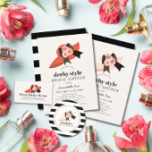 Assiettes En Carton Chapeau Rouge de Style Derby Rose Mariage