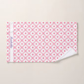 Collection des valentines du Coeur rose tendance (Serviette à main)