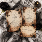 Carte De Remerciements Mariage Désert Boho Goth