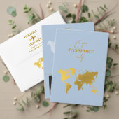 Programme Livret de mariage Gold Dusty Blue (Personnalisez la collection de ce créateur indépendant. Test)