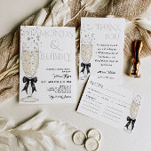 Invitations En Acrylique Brunch & Bubbly Prosecco Bow Fête des mariées