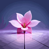 Cravate Gladioli Dimensional : Pièce maîtresse rose et vio