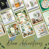 Boys Dinosaur Anniversaire Poster de bienvenue