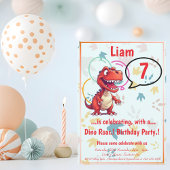 Menu Dino Roar fête d'anniversaire