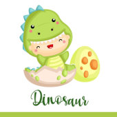 Dinosaur Invitations d'anniversaire garçon 1er mig